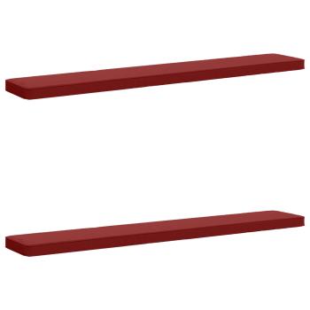 2-teilige Bankkissen VUGHT 2 stk. 100 % Polyester Weinrot