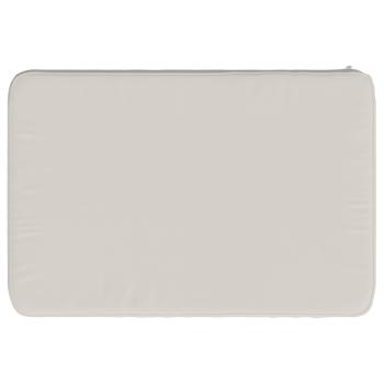 1-teiliges Bankkissen VUGHT 100 % Polyester Weiß 60 x 40 x 5 cm