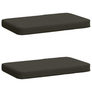 ARDEBO.de - 2-teilige Bankkissen VUGHT 2 pcs 100 % Polyester Anthrazit