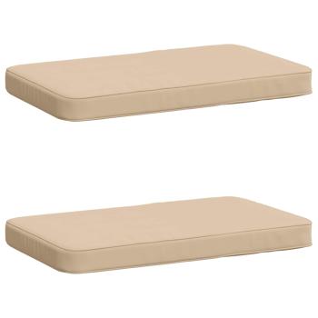 ARDEBO.de - 2-teilige Bankkissen VUGHT 2 pcs 100 % Polyester Creme