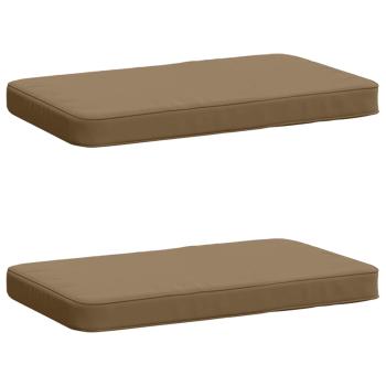 ARDEBO.de - 2-teilige Bankkissen VUGHT 2 pcs 100 % Polyester Taupe