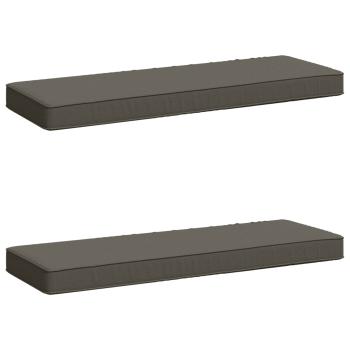 ARDEBO.de - 2-teilige Bankkissen VUGHT 2 pcs 100 % Polyester Grau