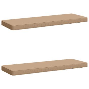 2-teilige Bankkissen VUGHT 2 stk. 100 % Polyester Sand