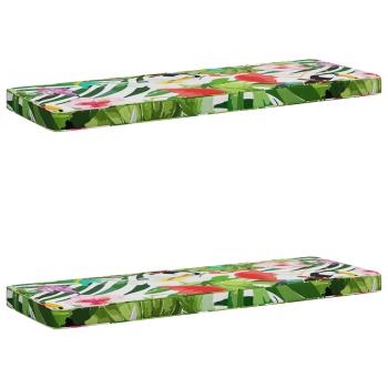 ARDEBO.de - 2-teilige Bankkissen VUGHT 2 stk. 100 % Polyester Mehrfarbig