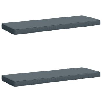 2-teilige Bankkissen VUGHT 2 stk. 100 % Polyester Blau