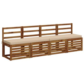2-teilige Bankkissen VUGHT 2 stk. 100 % Polyester Creme