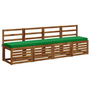 2-teilige Bankkissen VUGHT 2 stk. 100 % Polyester Grün