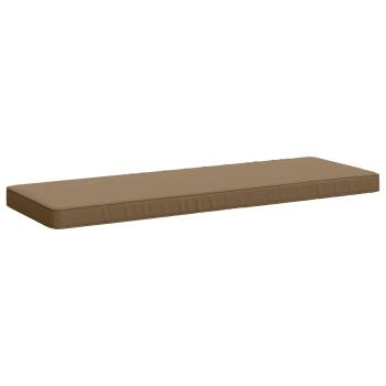 ARDEBO.de - 1-teiliges Bankkissen VUGHT 100 % Polyester Taupe