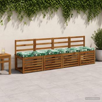 ARDEBO.de - 1-teiliges Bankkissen VUGHT 100 % Polyester Blattmuster