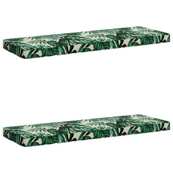 2-teilige Bankkissen VUGHT 2 stk. 100 % Polyester Blattmuster