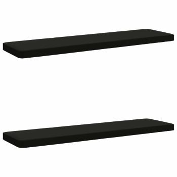 ARDEBO.de - 2-teilige Bankkissen VUGHT 2 stk. 100 % Polyester Schwarz