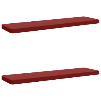 2-teilige Bankkissen VUGHT 2 stk. 100 % Polyester Weinrot