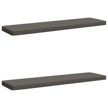 ARDEBO.de - 2-teilige Bankkissen VUGHT 2 stk. 100 % Polyester Grau