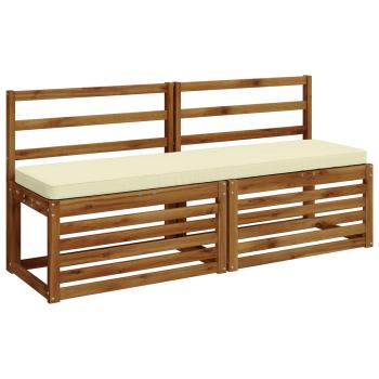 2-teilige Bankkissen VUGHT 2 stk. 100 % Polyester Creme