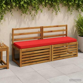ARDEBO.de - 1-teiliges Bankkissen VUGHT 100 % Polyester Rot 150 x 40 x 5 cm