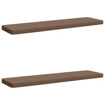 ARDEBO.de - 2-teilige Bankkissen VUGHT 2 stk. 100 % Polyester Taupe