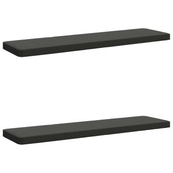 ARDEBO.de - 2-teilige Bankkissen VUGHT 2 stk. 100 % Polyester Anthrazit
