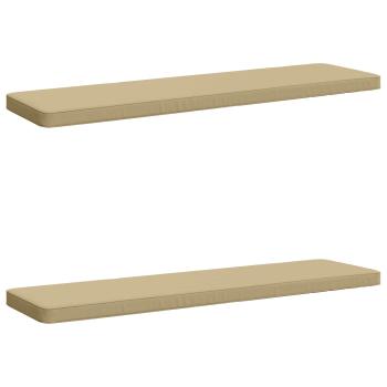 ARDEBO.de - 2-teilige Bankkissen VUGHT 2 stk. 100 % Polyester Beige