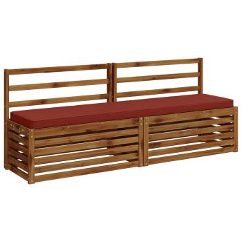 1-teiliges Bankkissen VUGHT 100 % Polyester Rot 170 x 40 x 5 cm