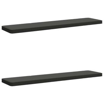 ARDEBO.de - 2-teilige Bankkissen VUGHT 2 stk. 100 % Polyester Anthrazit