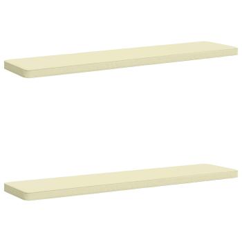 ARDEBO.de - 2-teilige Bankkissen VUGHT 2 stk. 100 % Polyester Creme