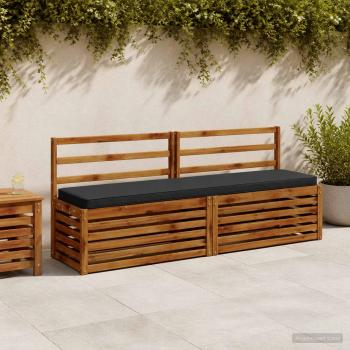 ARDEBO.de - 1-teiliges Bankkissen VUGHT 100 % Polyester Dunkelblau