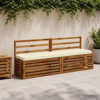 ARDEBO.de - 1-teiliges Bankkissen VUGHT 100 % Polyester Creme