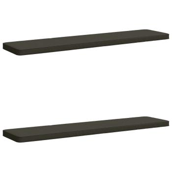 ARDEBO.de - 2-teilige Bankkissen VUGHT 2 stk. 100 % Polyester Anthrazit