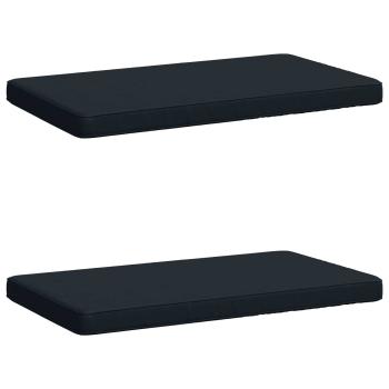 ARDEBO.de - 2-teilige Bankkissen VUGHT 2 stk. 100 % Polyester Dunkelblau