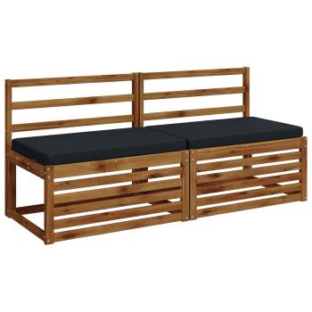 2-teilige Bankkissen VUGHT 2 stk. 100 % Polyester Dunkelblau