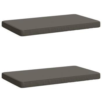 ARDEBO.de - 2-teilige Bankkissen VUGHT 2 stk. 100 % Polyester Grau