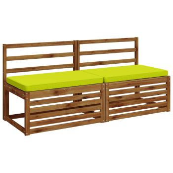 2-teilige Bankkissen VUGHT 2 stk. 100 % Polyester Hellgrün