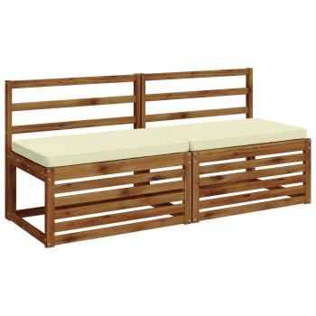 2-teilige Bankkissen VUGHT 2 stk. 100 % Polyester Creme
