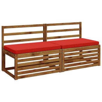 2-teilige Bankkissen VUGHT 2 stk. 100 % Polyester Rot