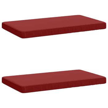 ARDEBO.de - 2-teilige Bankkissen VUGHT 2 stk. 100 % Polyester Weinrot