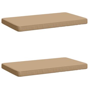 2-teilige Bankkissen VUGHT 2 stk. 100 % Polyester Sand