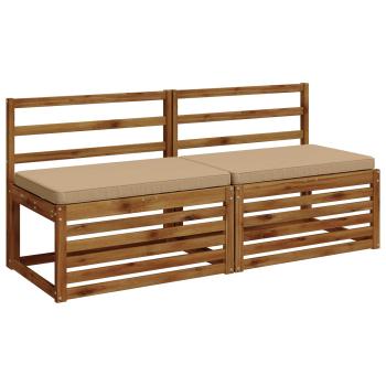 2-teilige Bankkissen VUGHT 2 stk. 100 % Polyester Sand
