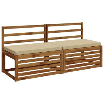 2-teilige Bankkissen VUGHT 2 stk. 100 % Polyester Beige