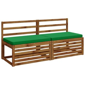2-teilige Bankkissen VUGHT 2 stk. 100 % Polyester Grün