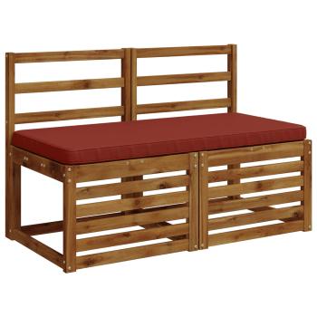 1-teiliges Bankkissen VUGHT 100 % Polyester Rot 100 x 50 x 5 cm