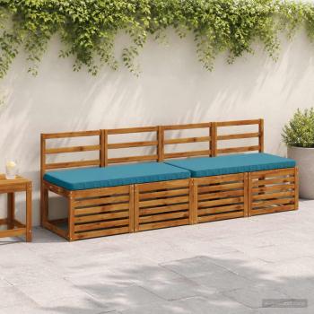 ARDEBO.de - 2-teilige Bankkissen VUGHT 2 stk. 100 % Polyester Himmelblau