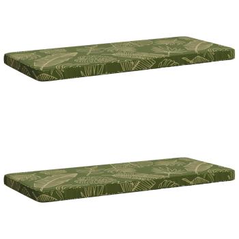 2-teilige Bankkissen VUGHT 2 stk. 100 % Polyester Blattdesign