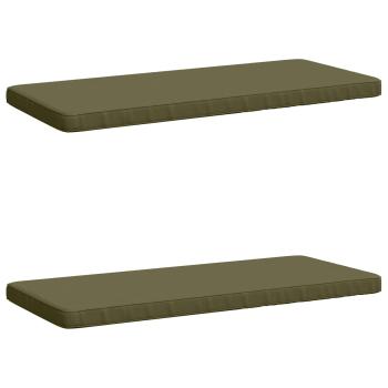 2-teilige Bankkissen VUGHT 2 stk. 100 % Polyester Olivgrün