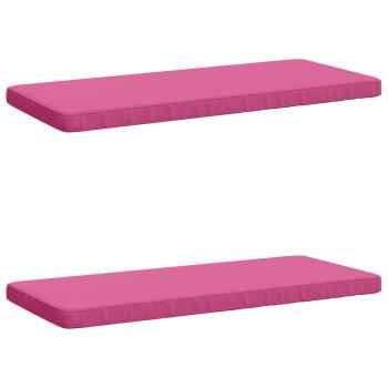 ARDEBO.de - 2-teilige Bankkissen VUGHT 2 stk. 100 % Polyester Rosa