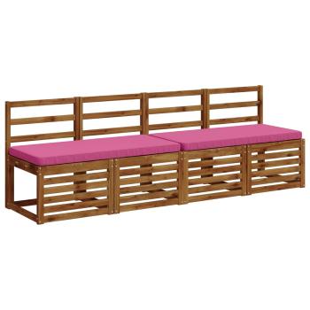 2-teilige Bankkissen VUGHT 2 stk. 100 % Polyester Rosa