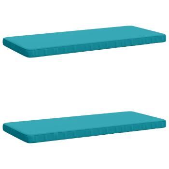 2-teilige Bankkissen VUGHT 2 stk. 100 % Polyester Türkis
