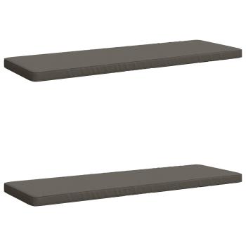 ARDEBO.de - 2-teilige Bankkissen VUGHT 2 stk. 100 % Polyester Grau