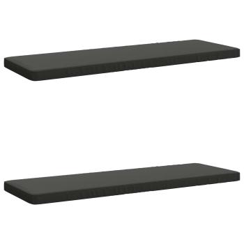 ARDEBO.de - 2-teilige Bankkissen VUGHT 2 stk. 100 % Polyester Anthrazit