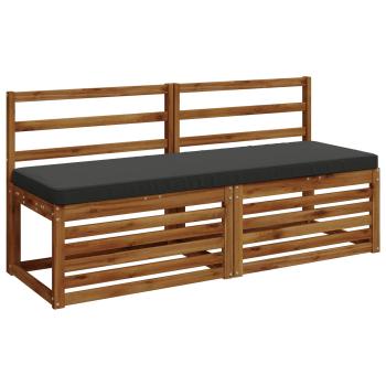 2-teilige Bankkissen VUGHT 2 stk. 100 % Polyester Anthrazit