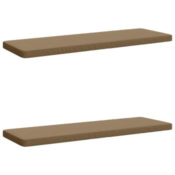 ARDEBO.de - 2-teilige Bankkissen VUGHT 2 stk. 100 % Polyester Taupe